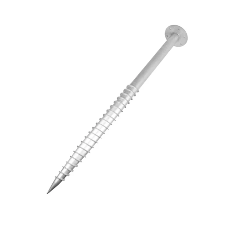 Galvanized Round Flange Ground Screw