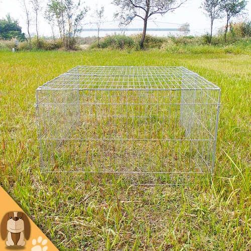 Сварная металлическая складная клетка для кроликов