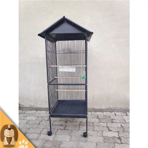 Большая металлическая клетка для птиц