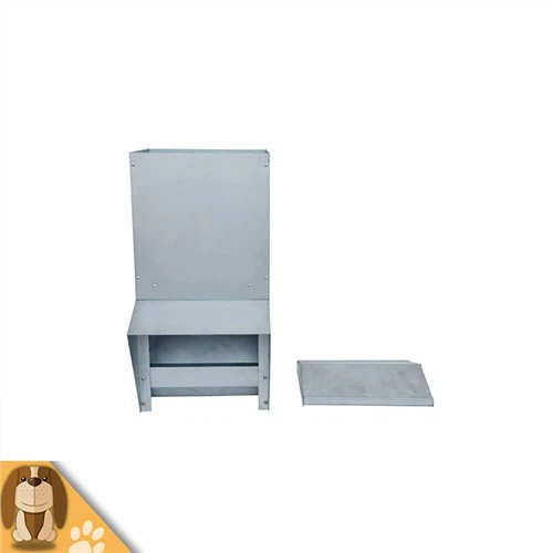 Устойчивая оцинкованная кормушка для кур